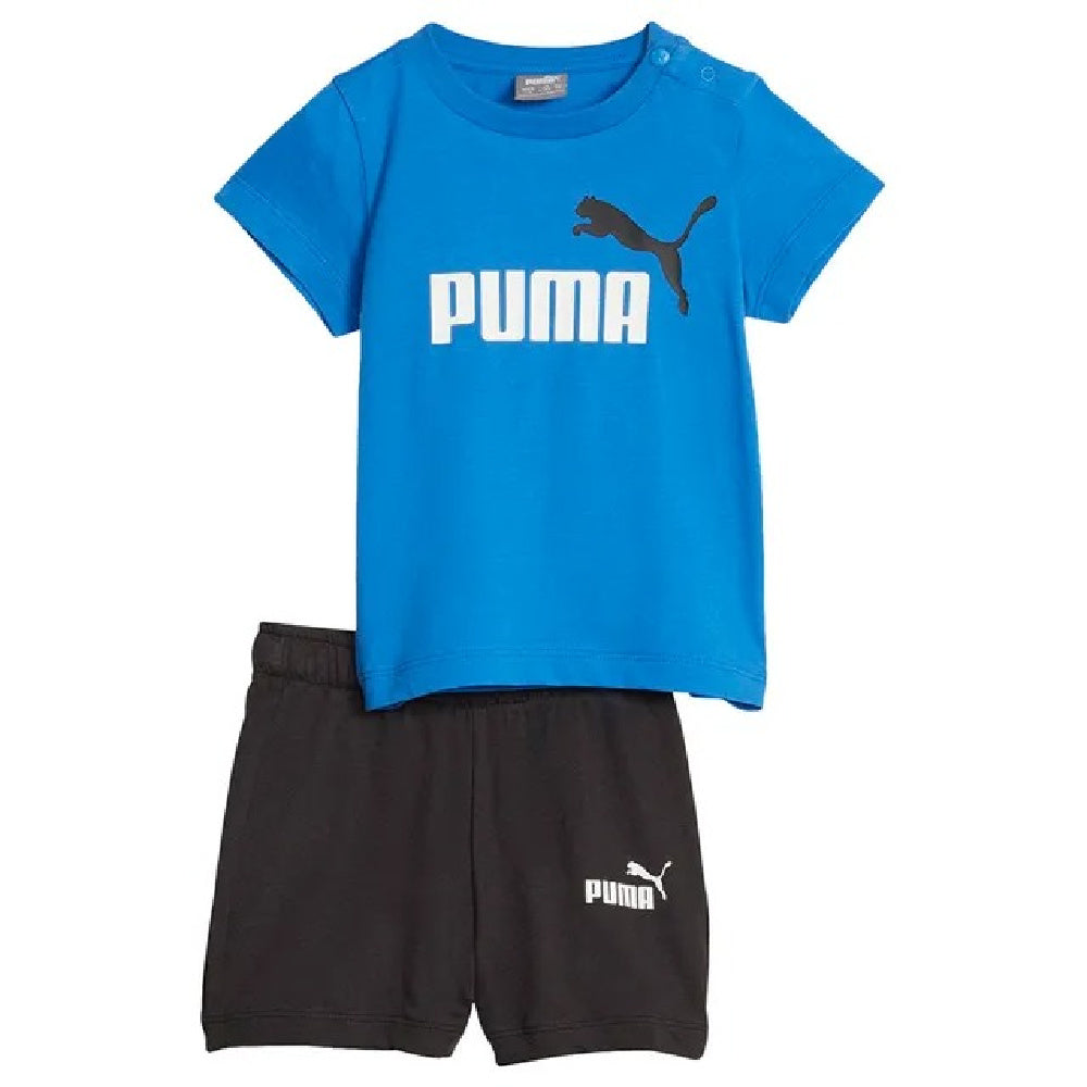 プーマ |幼児用ミニキャット T シャツとショーツのセット (レーシング ブルー)