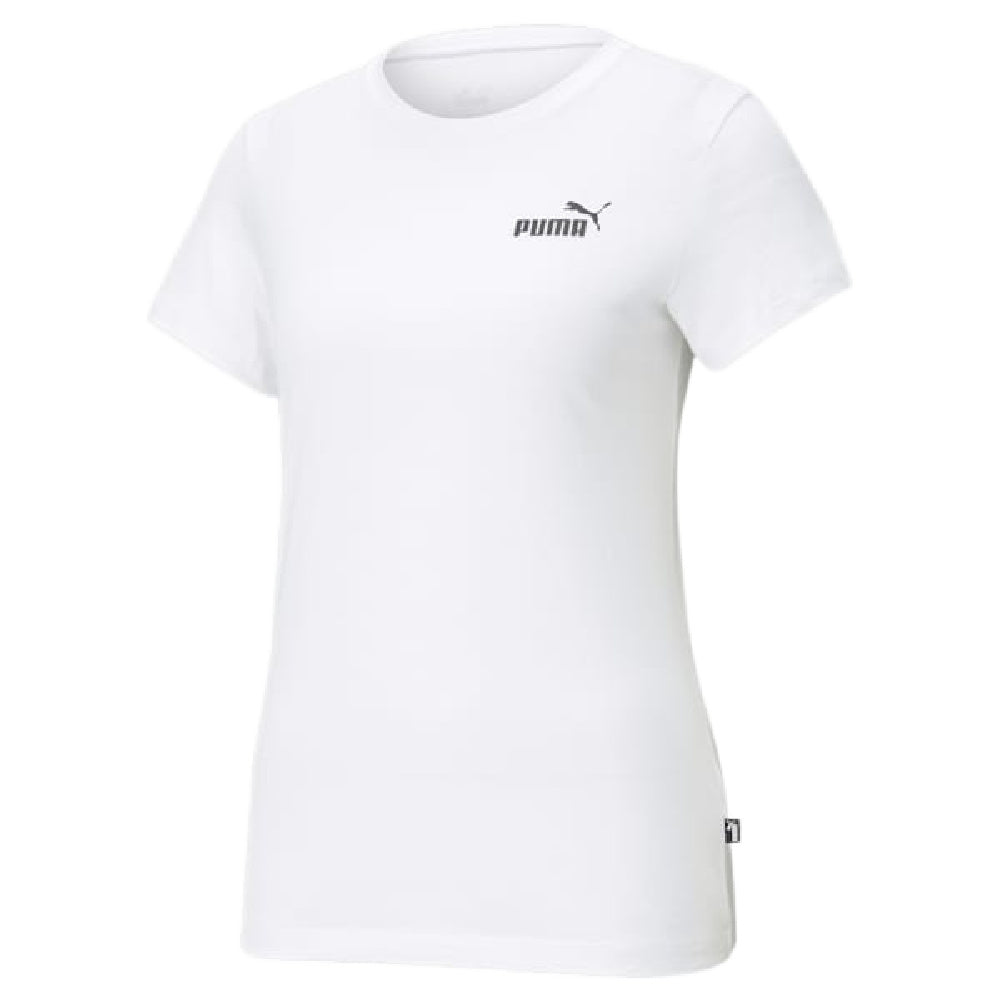 Puma | Womens Essential Small Logo Tee (Puma White)