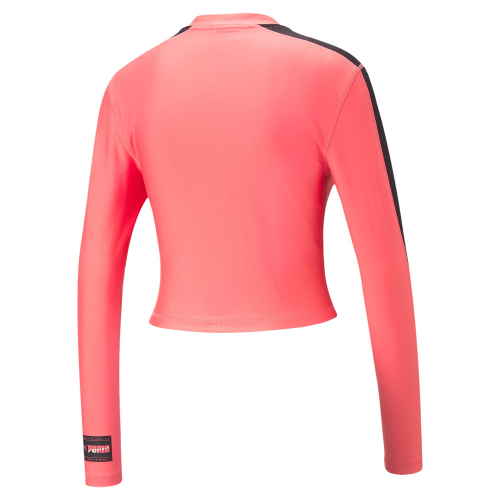 Puma | Womens Fit Eversculpt Women'S Quarter-Zip Training Crop (Sunset Pink)