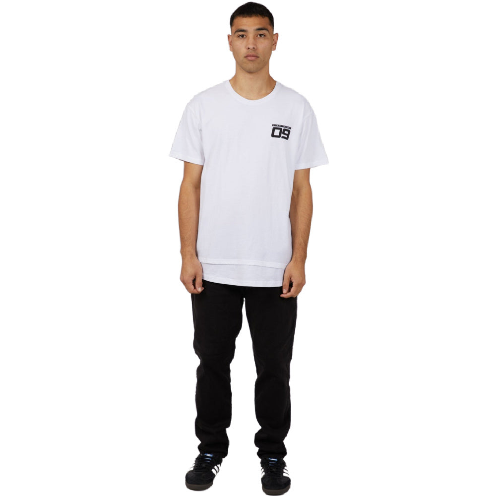 Silent Theory | Mens Speed Scoop Tee (White)
