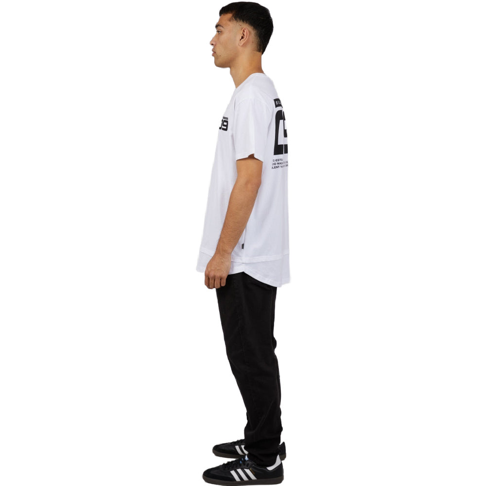 Silent Theory | Mens Speed Scoop Tee (White)