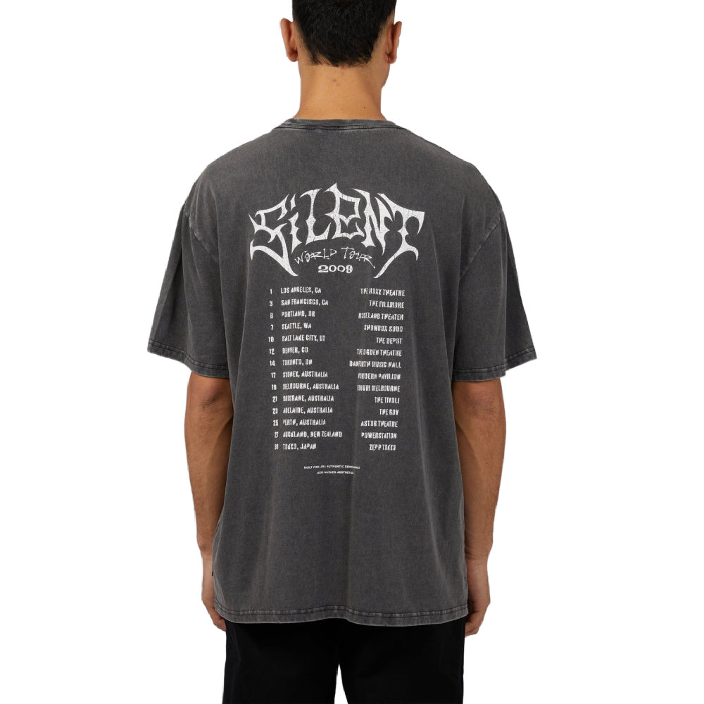 Silent Theory | Mens World Tour Tee (Washed Black)