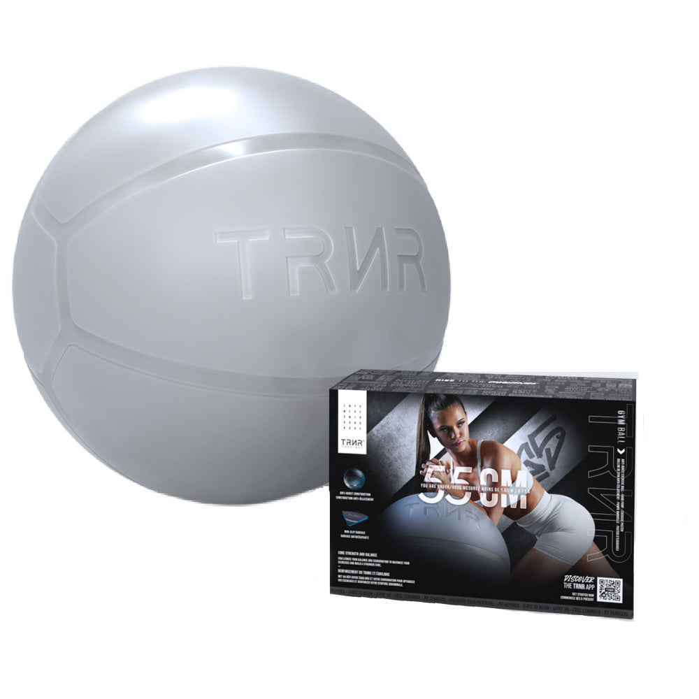 TRNR | 55cm Gym Ball (Light Grey)