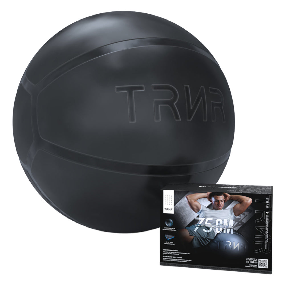 TRNR | 75cm Gym Ball (Black)