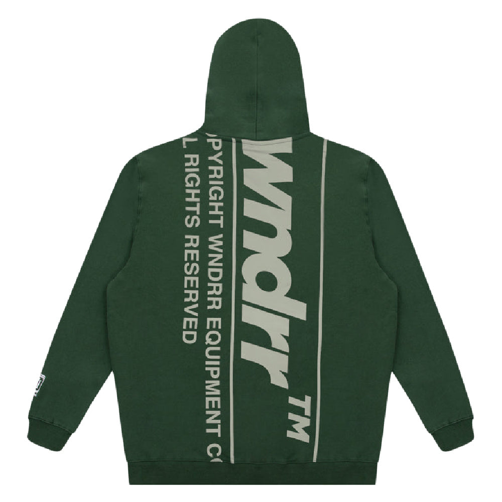 Wndrr | Mens Output Hood Sweat (Forest Green)