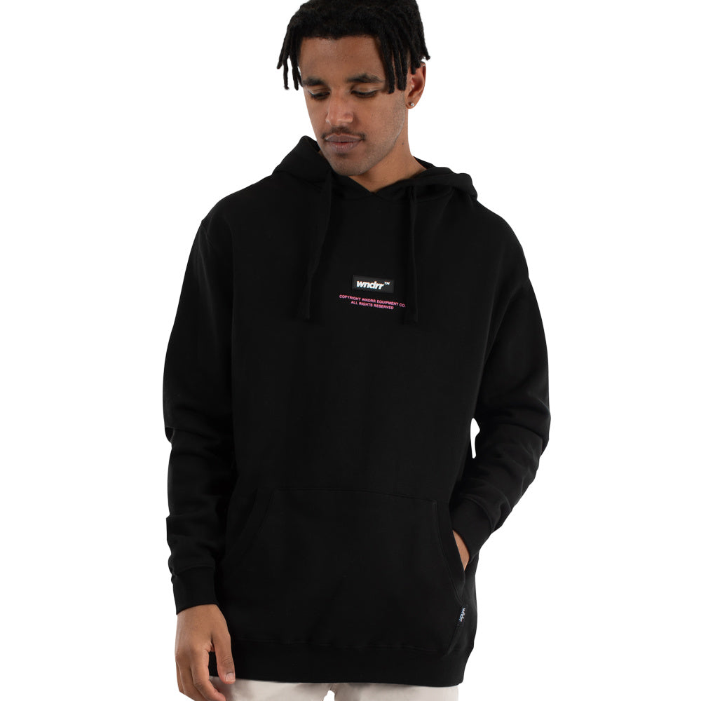 Wndrr | Mens Output Hood Sweat (Black)