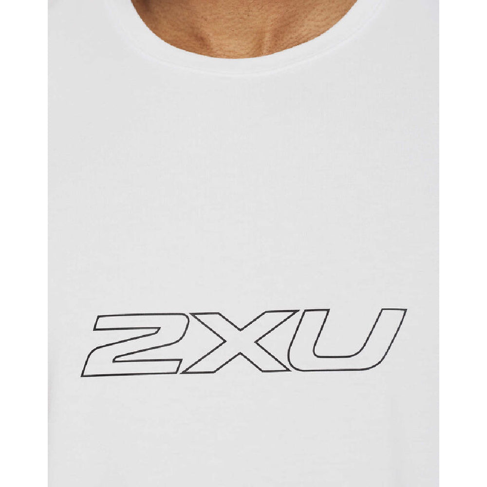 2XU |メンズ コンテンダー 半袖 T シャツ (ホワイト)