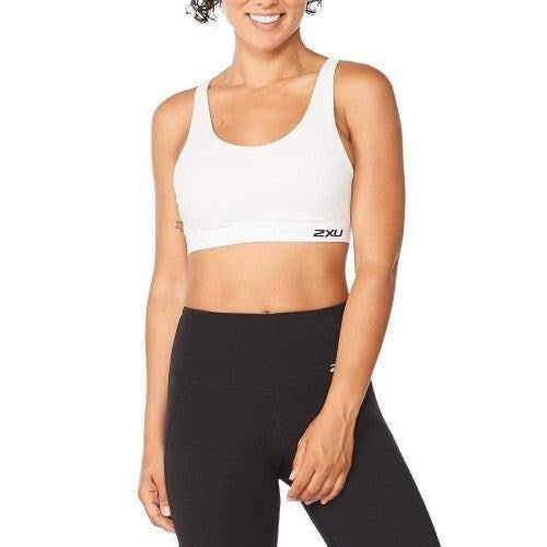 2Xu | Womens Motion Racerback Crop (Textured Monogram/White)