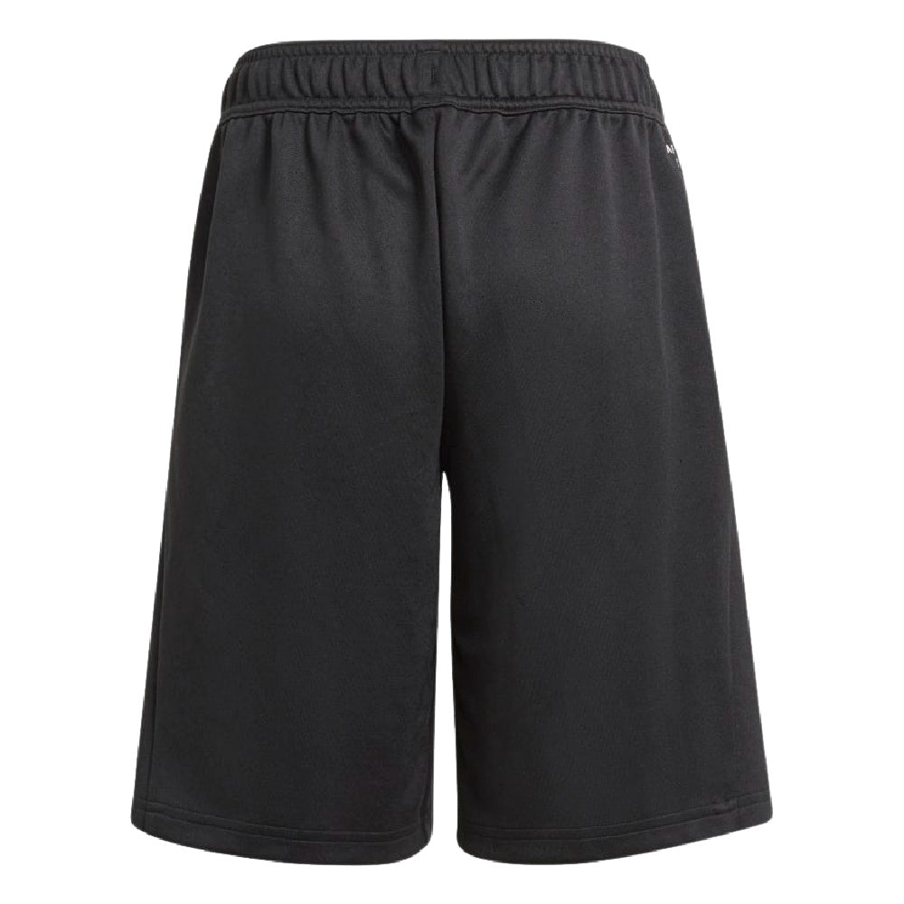 Adidas | Boys Big Logo Aeroready Shorts (Black/White)
