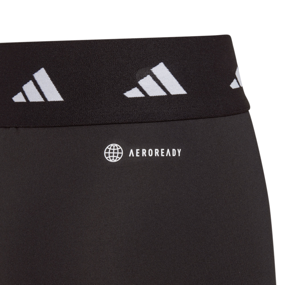 Adidas | Girls Aeroready Techfit Power 7/8 Tight (Black/White)