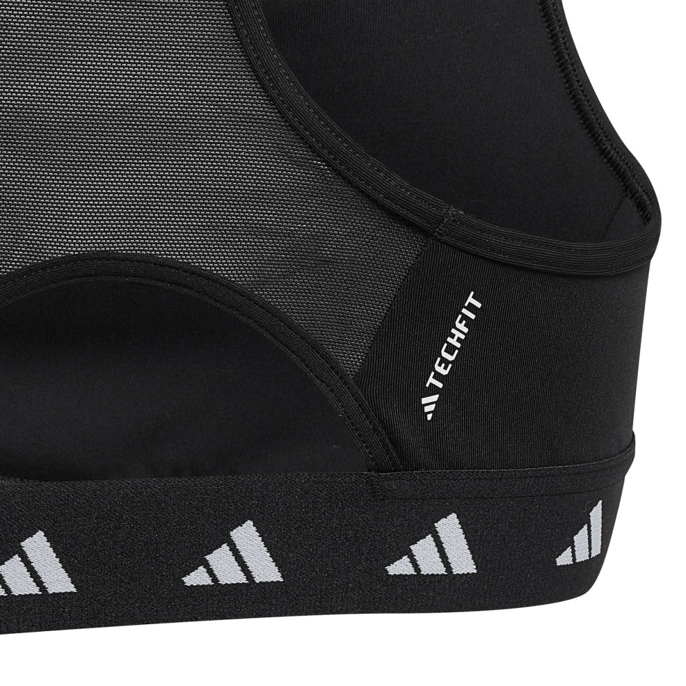 Adidas | Girls Aeroready Techfit Power Sports Bra (Black/White)