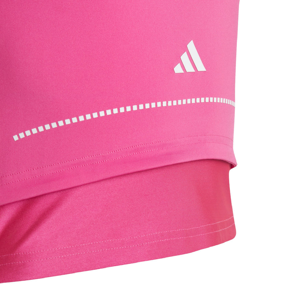 Adidas | Girls Hiit Aeroready Tee (Semi Lucid Fuchsia/White)