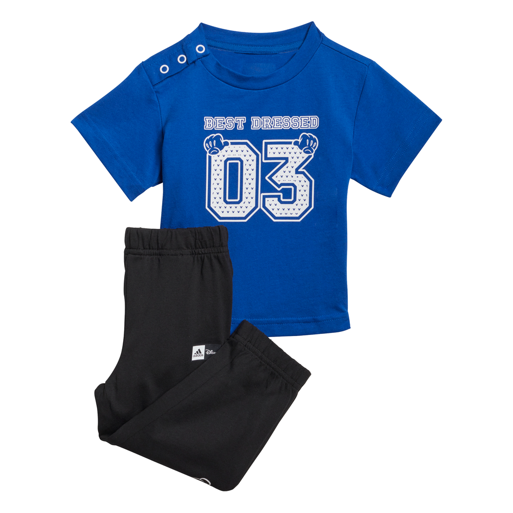 Adidas | Infants Disney Tee & Pants (Royal Blue/White/Black)