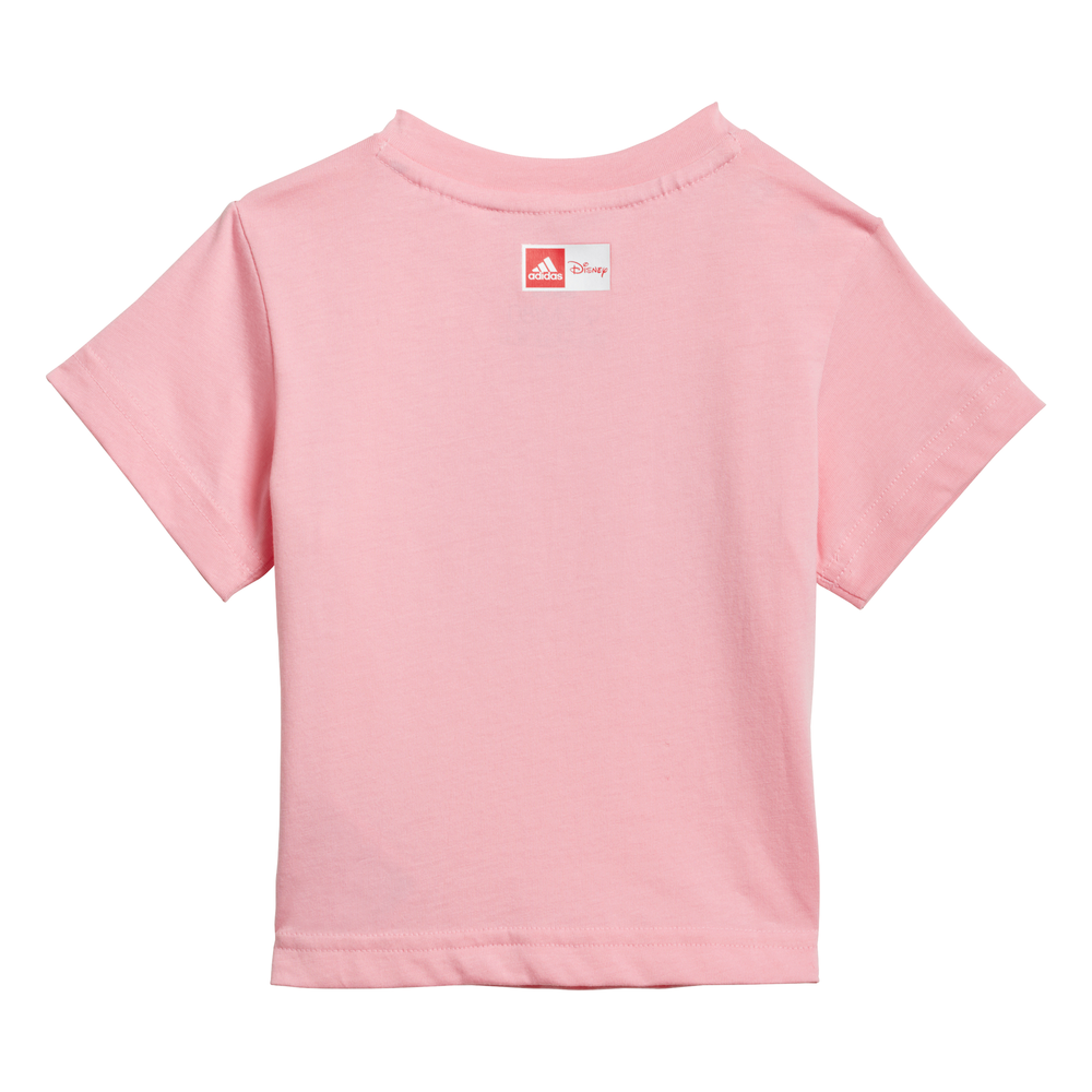 アディダス |幼児用ディズニーTシャツ&amp;パンツ(ライトピンク/レッド)