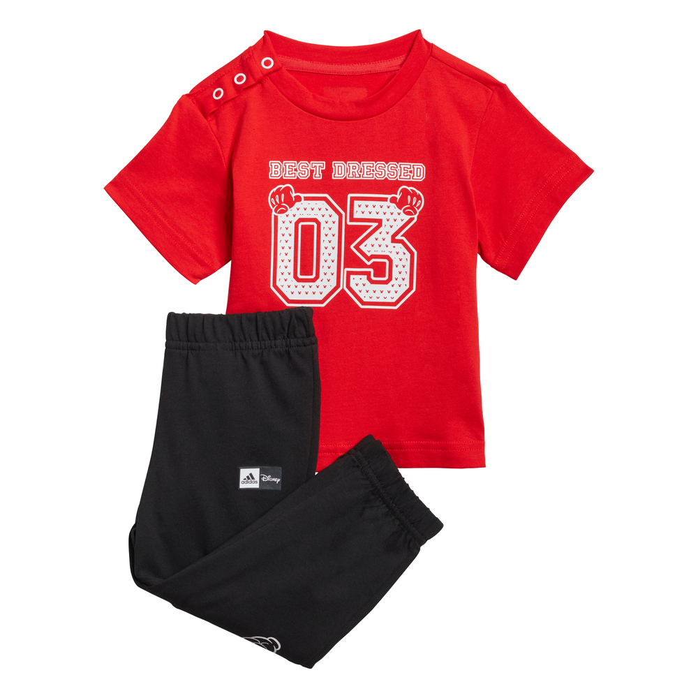 Adidas | Infants Disney Tee & Pants (Vivid Red/White)