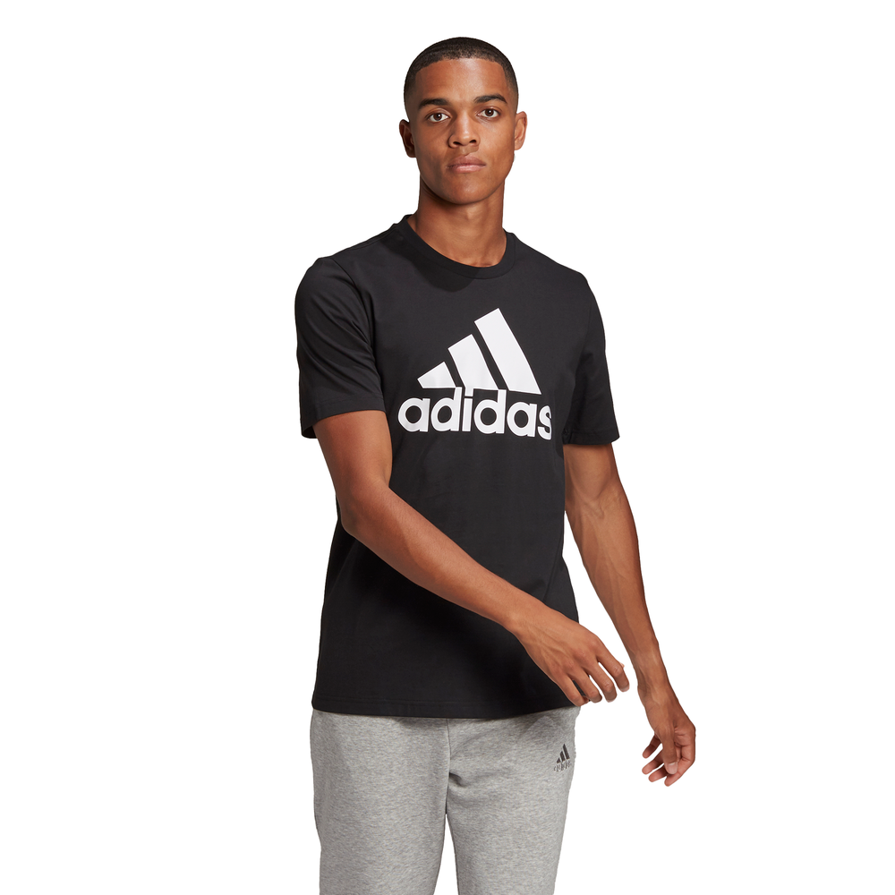 Adidas | Mens Essentials Big Logo Tee (Black/White)