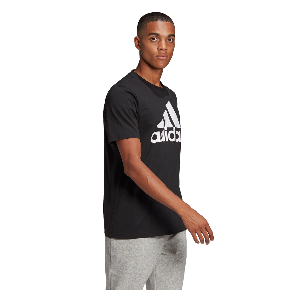 Adidas | Mens Essentials Big Logo Tee (Black/White)