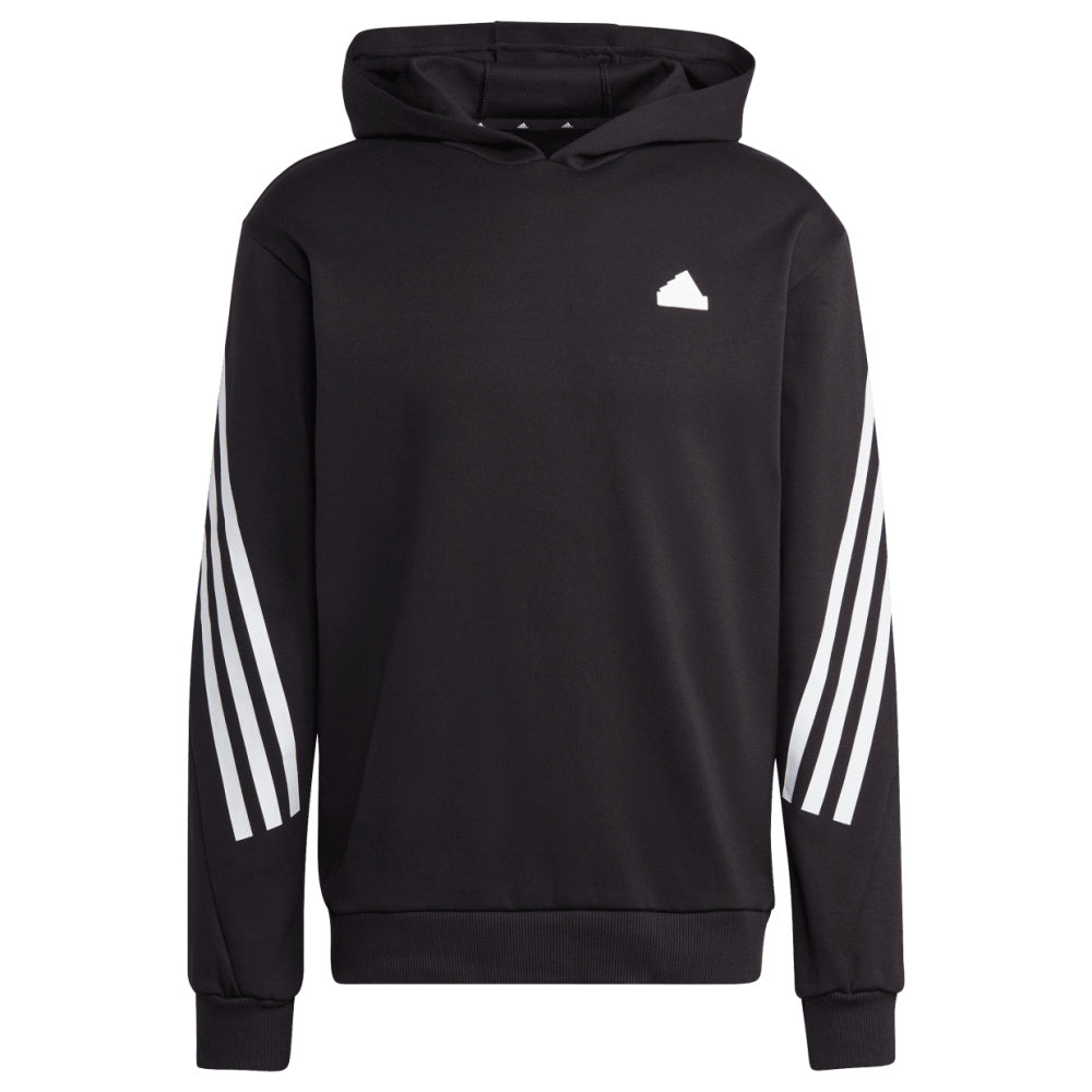 Adidas | Mens Future Icons 3-Stripes Hoodie (Black/White)