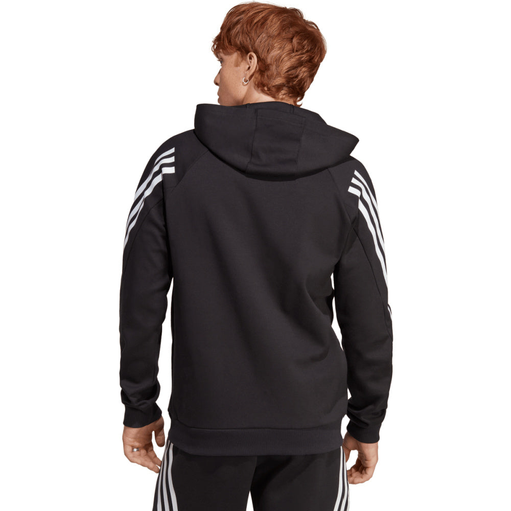 Adidas | Mens Future Icons 3-Stripes Hoodie (Black/White)