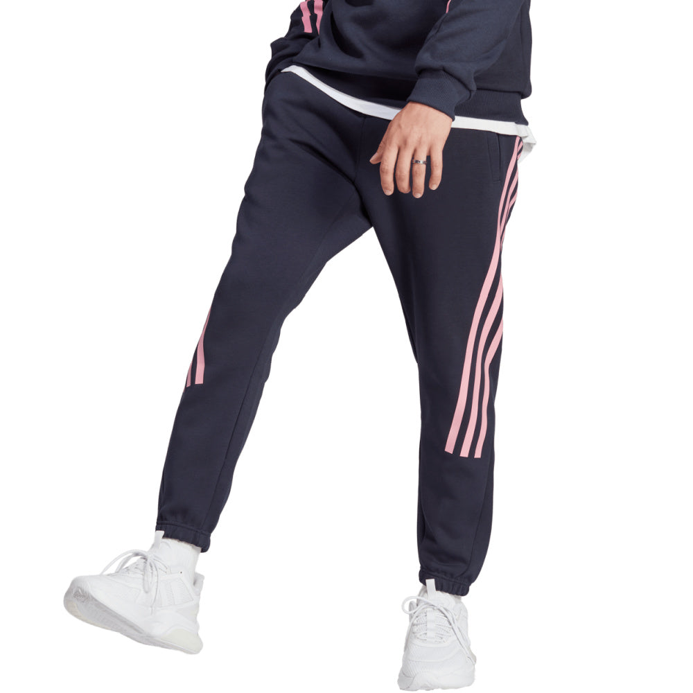 Adidas | Mens Future Icons 3-Stripes Pants (Legend Ink/Pink)