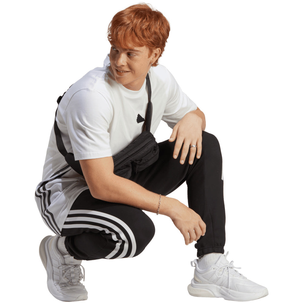 Adidas | Mens Future Icon 3-Stripe Pant (Black/White)