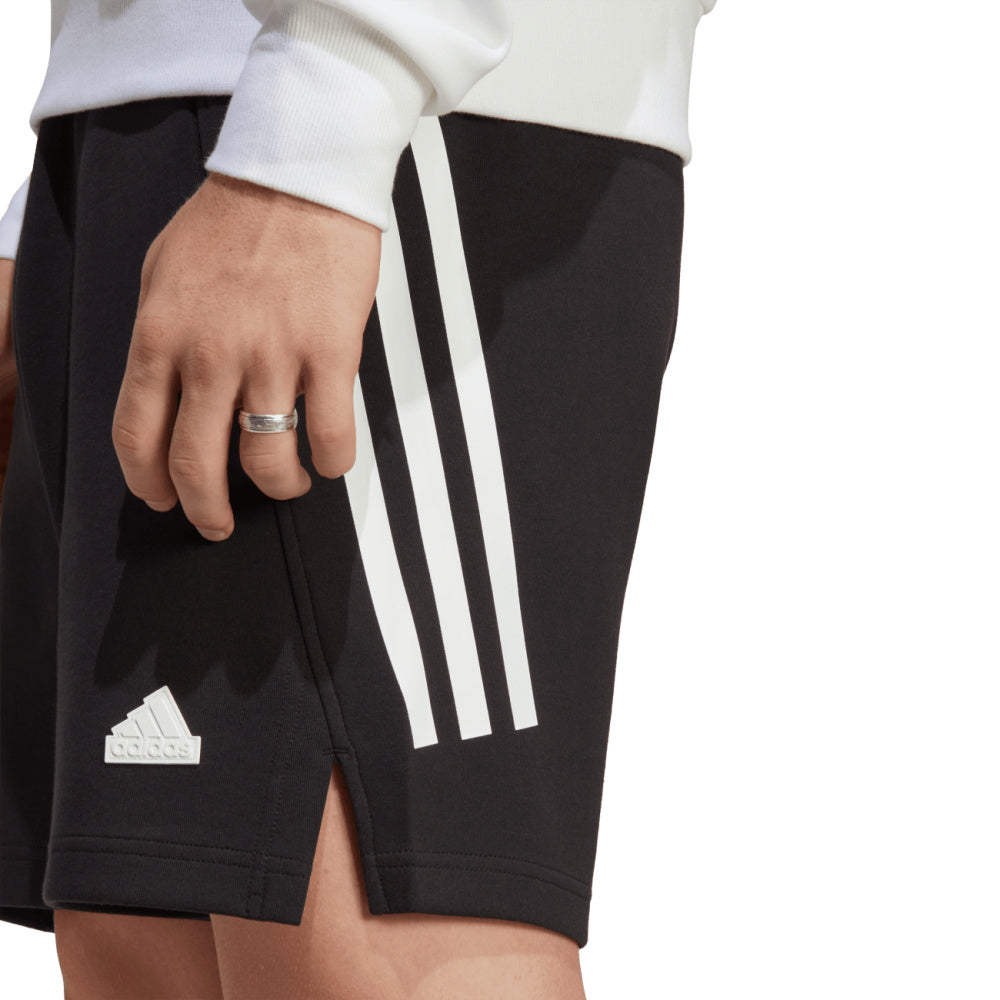 Adidas | Mens Future Icons 3-Stripes Shorts (Black/White)
