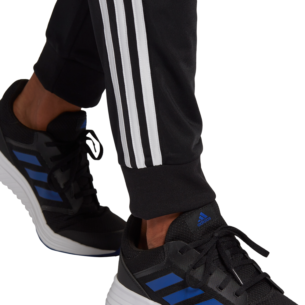 Adidas | Mens Primegreen Essentials 3-Stripes Track Suit Set (Black/White)