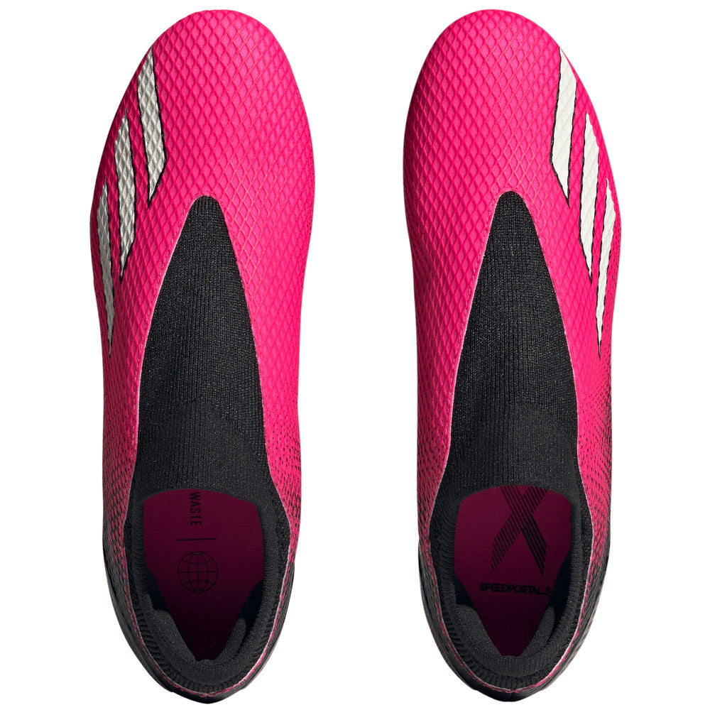 Adidas | Unisex X Speedportal.3 Laceless Firm Ground Boots (Team Shock Pink/Zero Metallic/Black)