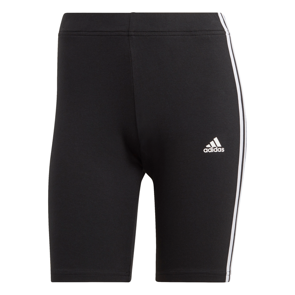 Adidas | Womens Essentials 3-Stripes Bike Shorts (Black/White)