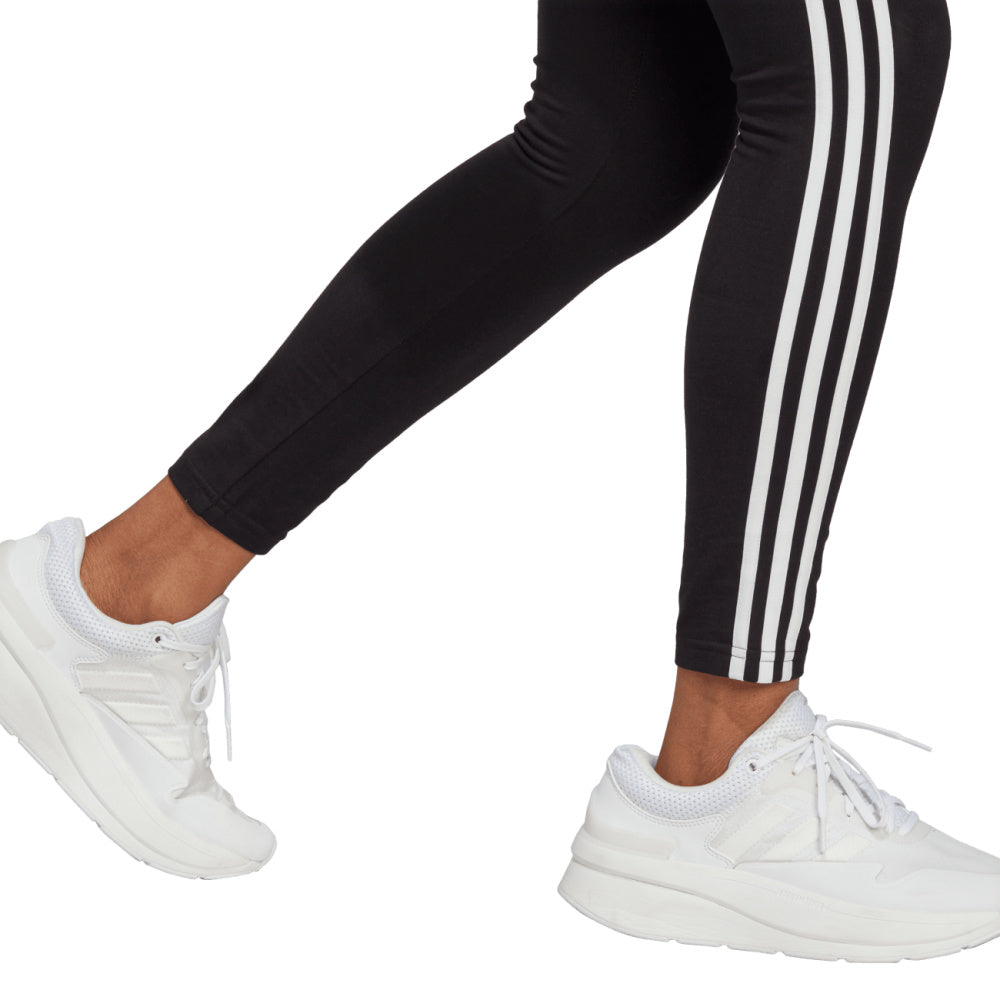 Adidas | Womens Essentials 3-Stripes High-Wasited Leggings (Black/White)