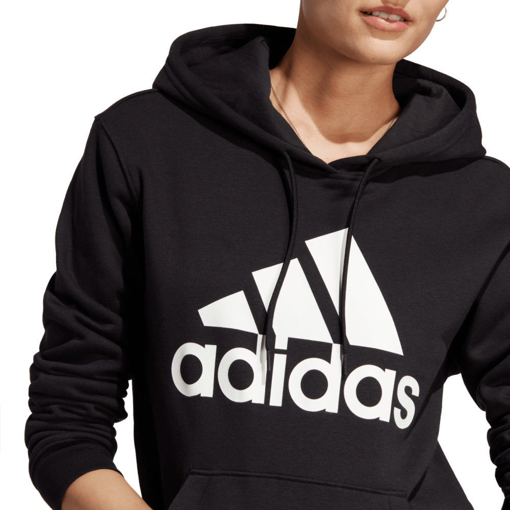Adidas | Womens Essentials Big Logo Fleece Hoodie (Black/White)