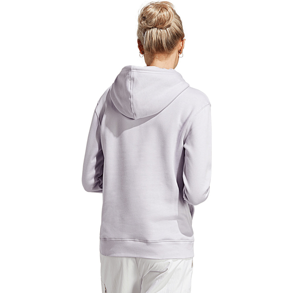 Adidas | Womens Essentials Big Logo Fleece Hoodie (Silver Dawn/White)