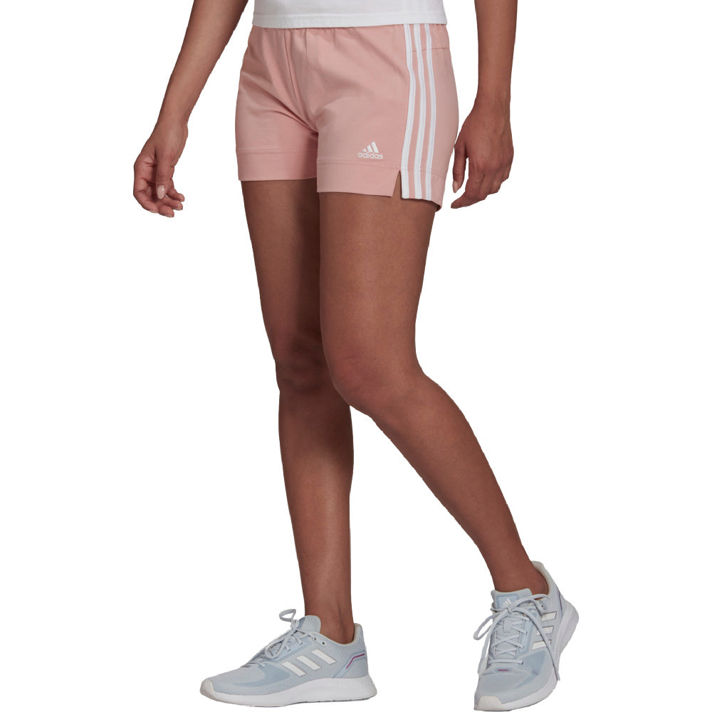 Adidas | Womens Essentials Slim 3-Stripes Short (Wonder Mauve/White)
