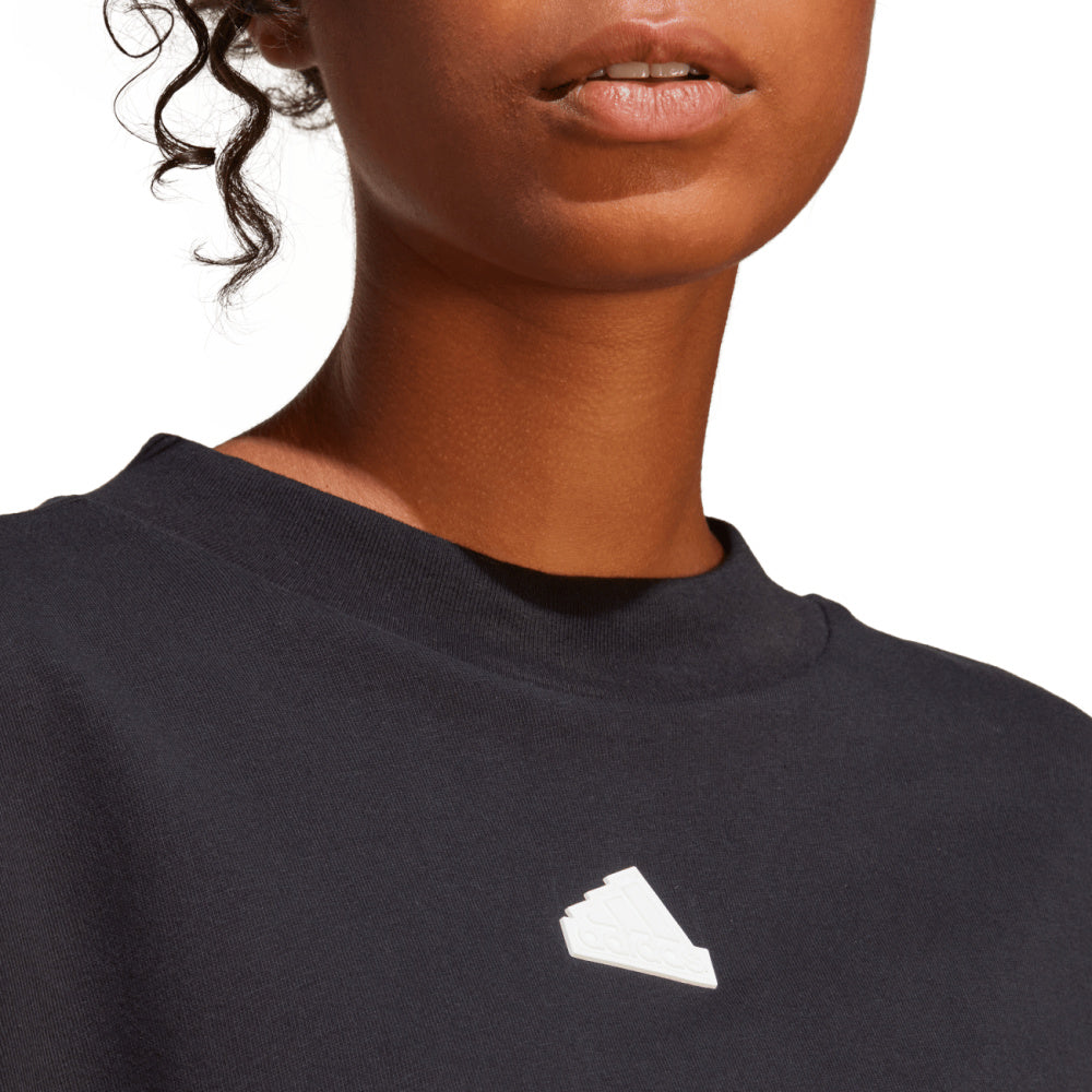 Adidas | Womens Future Icons 3-Stripes Tee (Black/White)