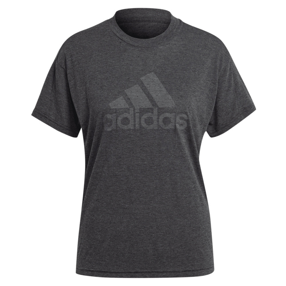 Adidas | Womens Future Icons Winners 3.0 Tee (Black Melange/Grey)