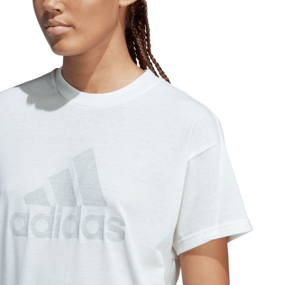 Adidas | Womens Future Icons Winners 3.0 Tee (White Melange/Grey)
