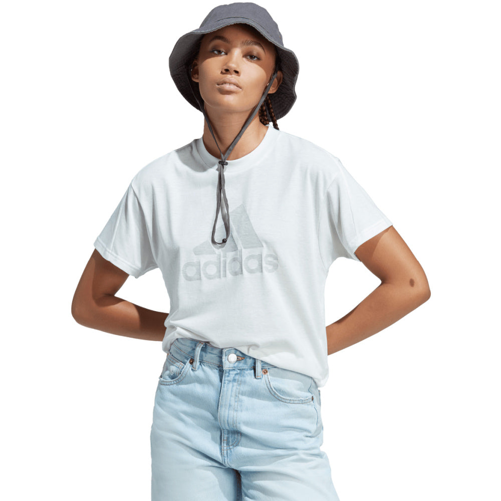 Adidas | Womens Future Icons Winners 3.0 Tee (White Melange/Grey)