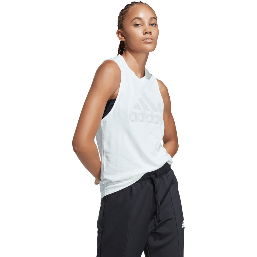 Adidas | Womens Future Icons Winners 3.0 Tank (White Melange/Grey)