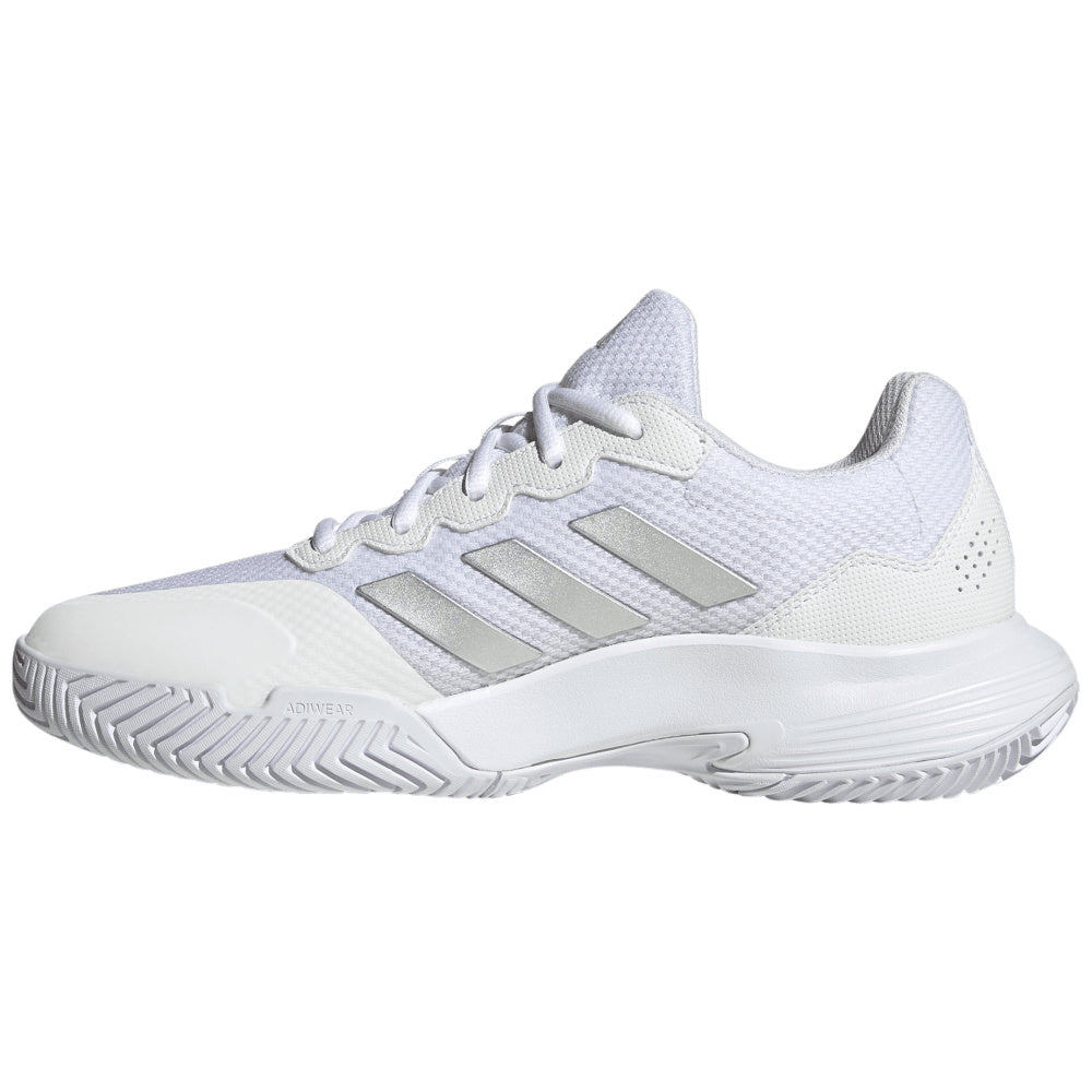 Adidas | Womens Gamecourt 2.0 (White/Silver Metallic)
