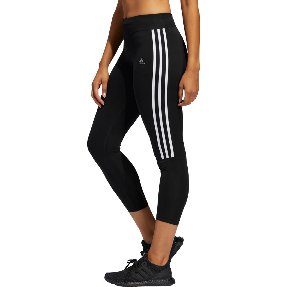 Adidas | Womens Run It 3-Stripes Tight (Black/White)