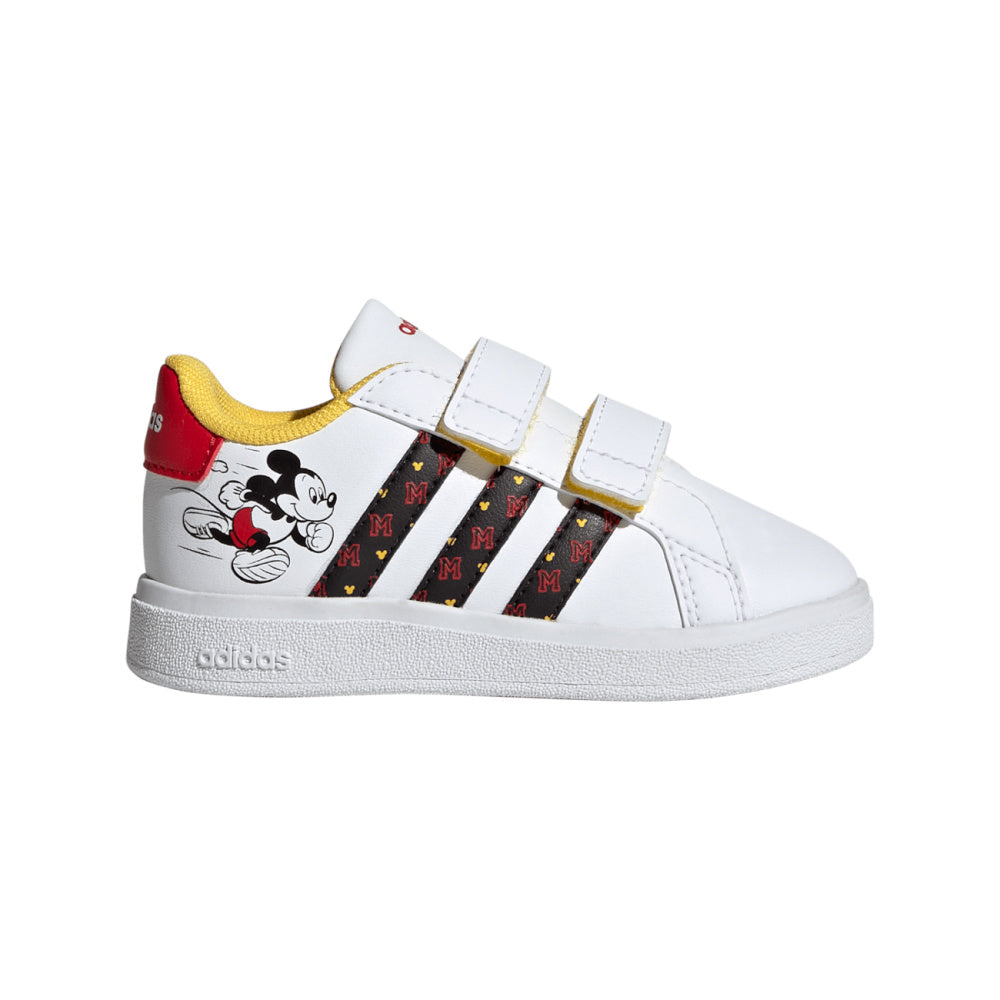 Adidas | Infants Adidas X Disney Grand Court Mickey (White/Black/Scarlet)