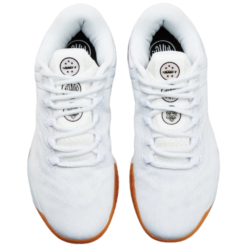 And1 | Mens Attack Low Sl (White/White)