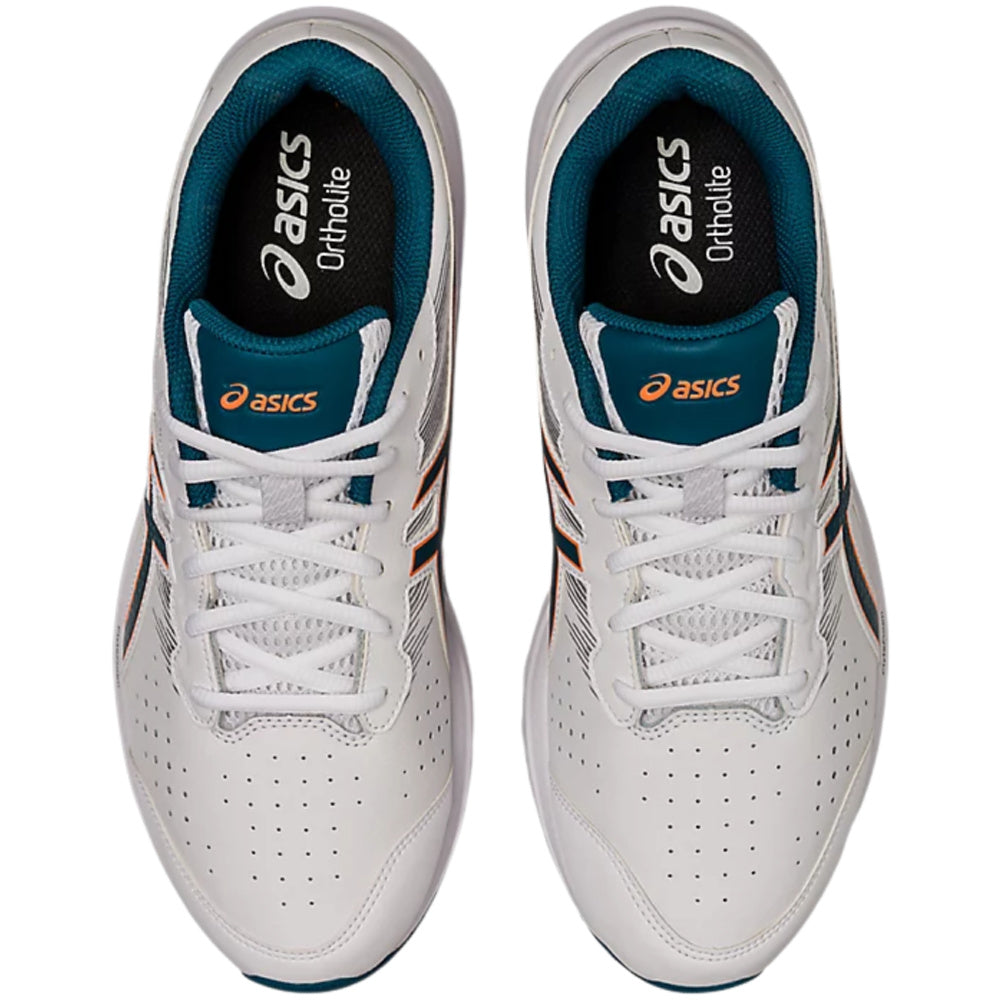 Asics | Mens GT-1000 Leather 2 2E-Wide (White/Ink Teal)