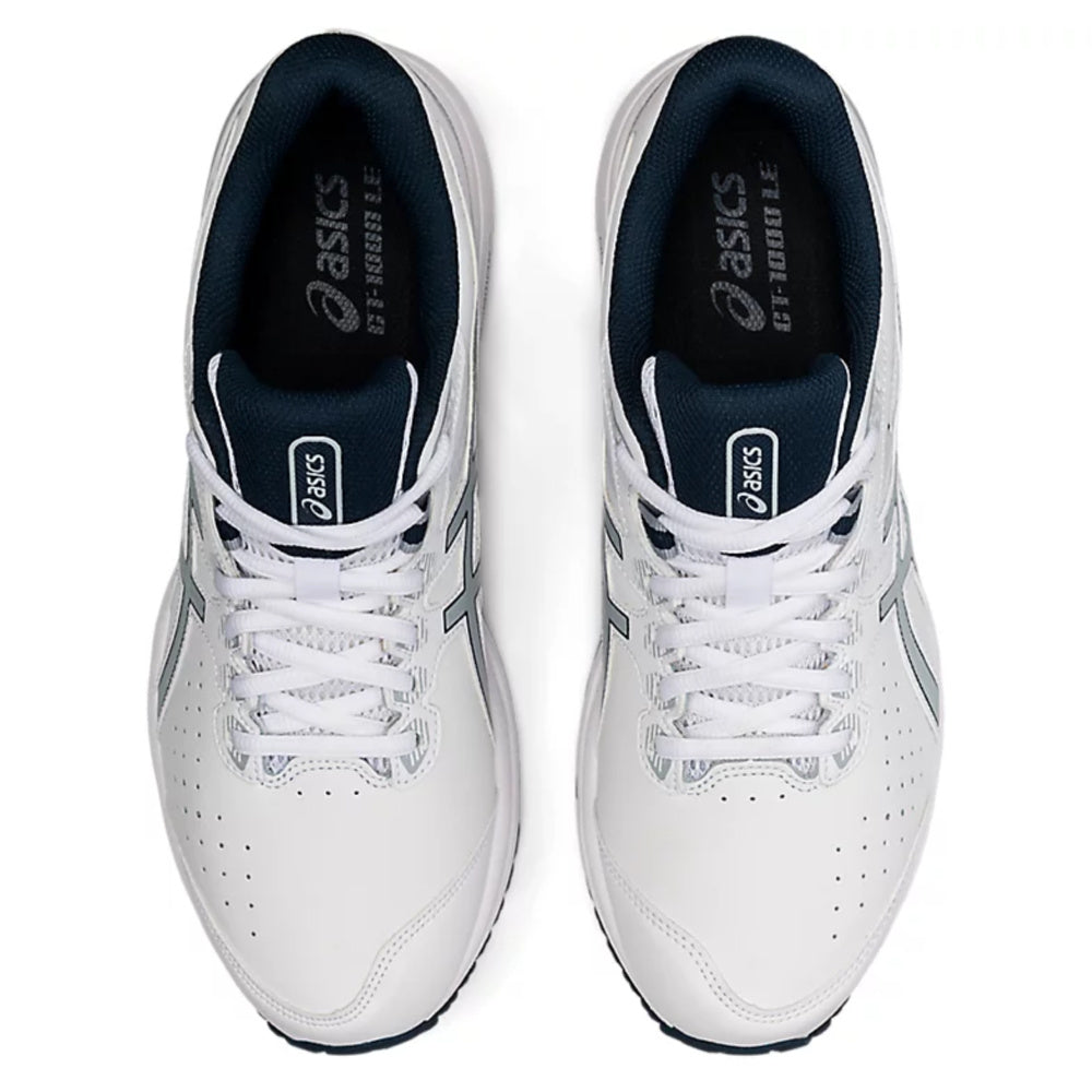 Asics Mens Gt 1000 Leather 2E Wide White Piedmont Grey