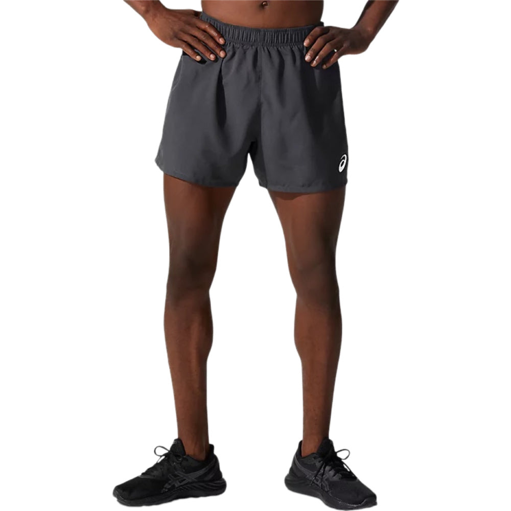 Asics mens silver 5in shorts clearance