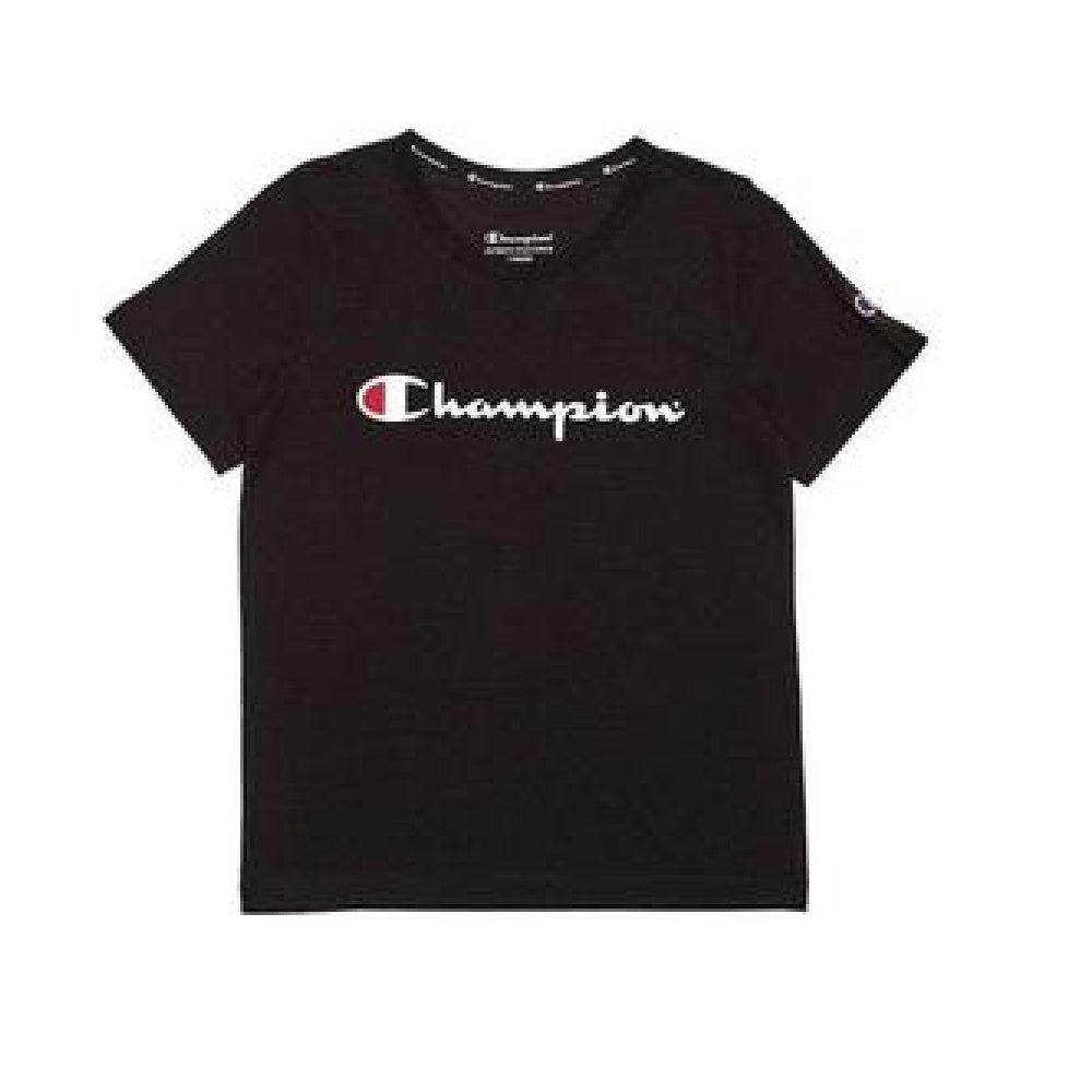 チャンピオン |キッズ スクリプト T シャツ ブラック