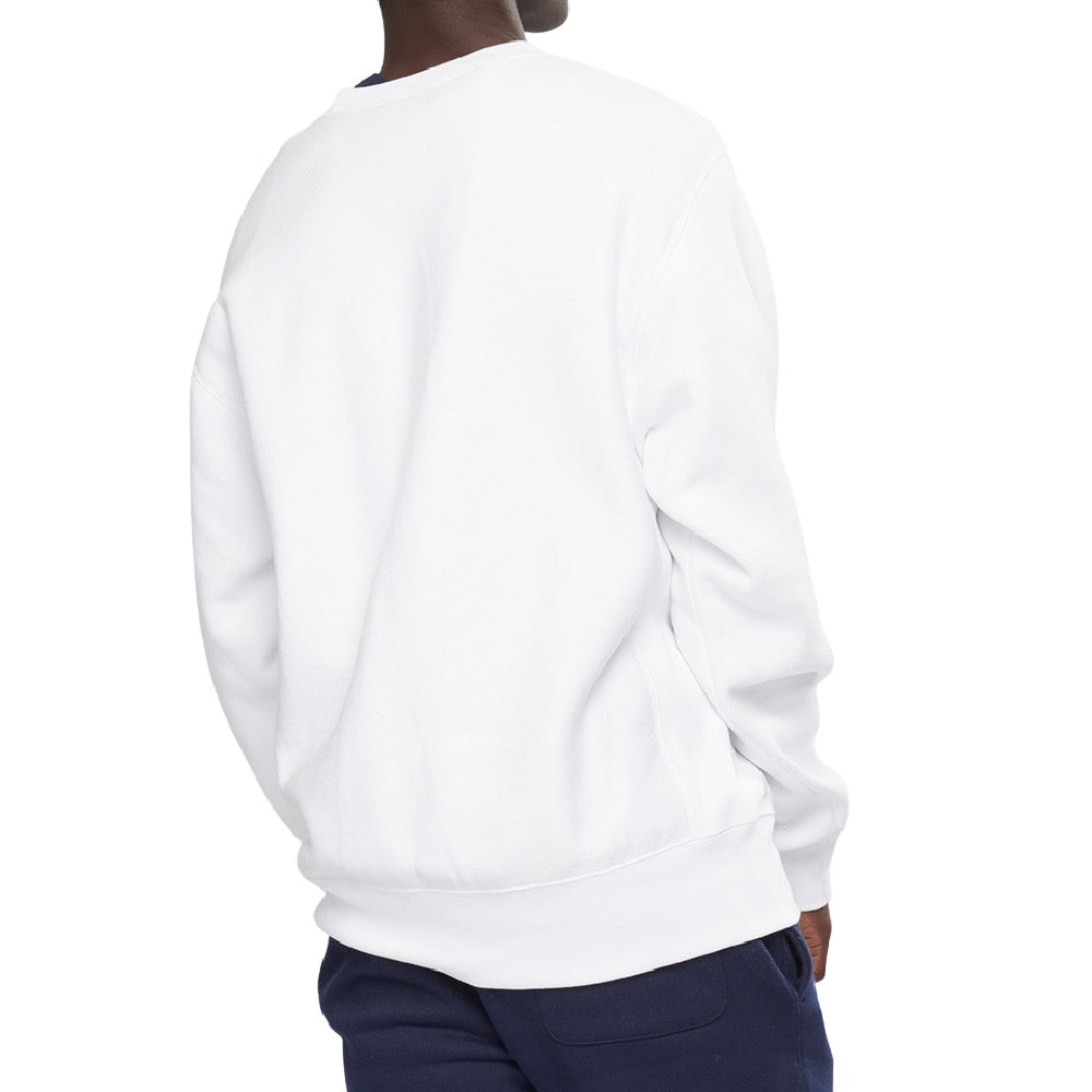 Champion | Mens Champion Script Crew (White)