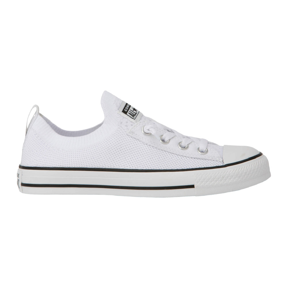 Converse | Womens Chuck Taylor All Star Shoreline Knit Slip-On (White/Black)