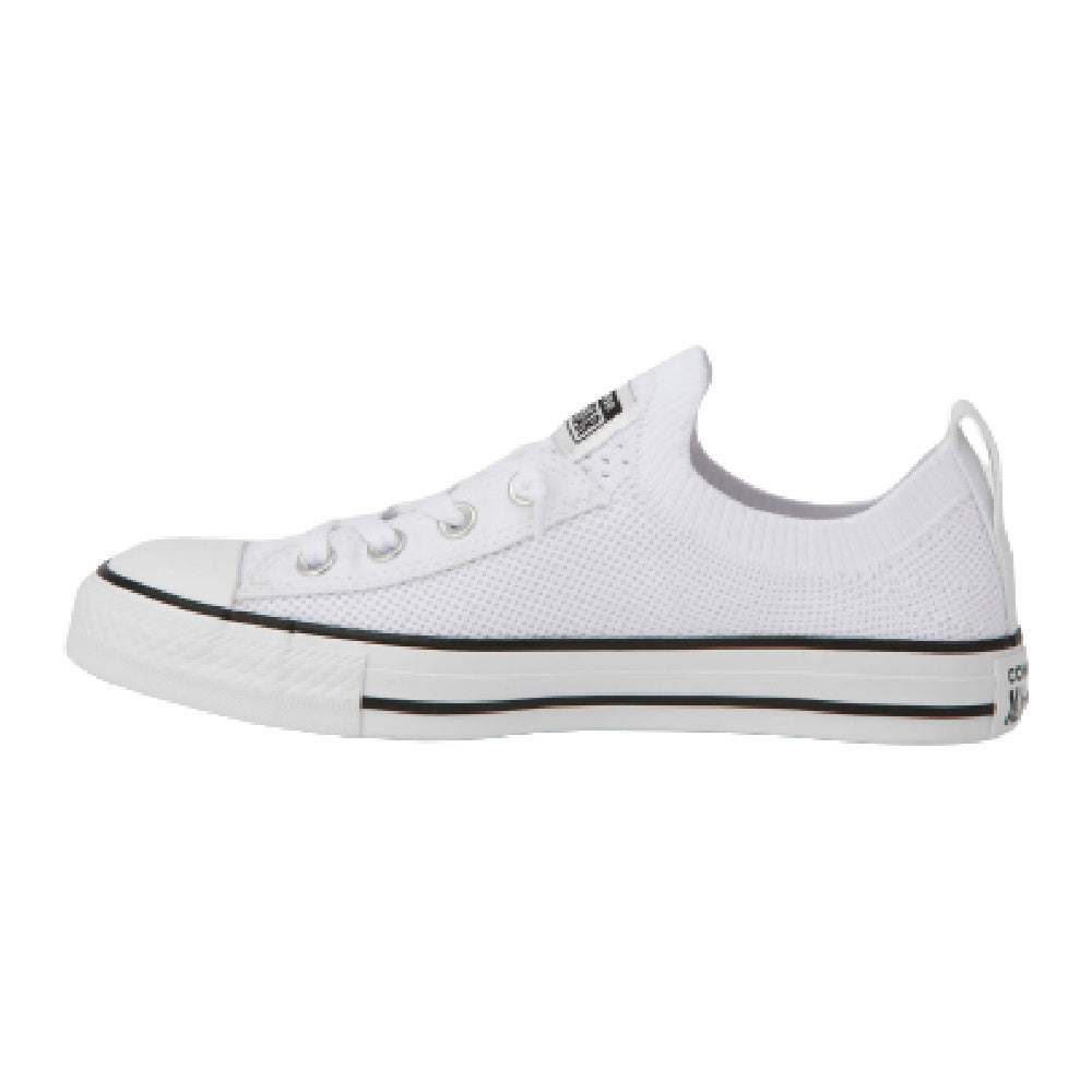 Converse | Womens Chuck Taylor All Star Shoreline Knit Slip-On (White/Black)