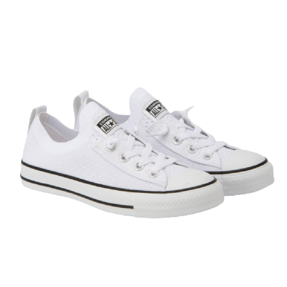 Converse | Womens Chuck Taylor All Star Shoreline Knit Slip-On (White/Black)